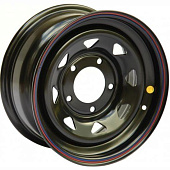 Off Road Wheels Toyota 8x17 6*139.7 ET10 DIA110.1 Black Штампованный